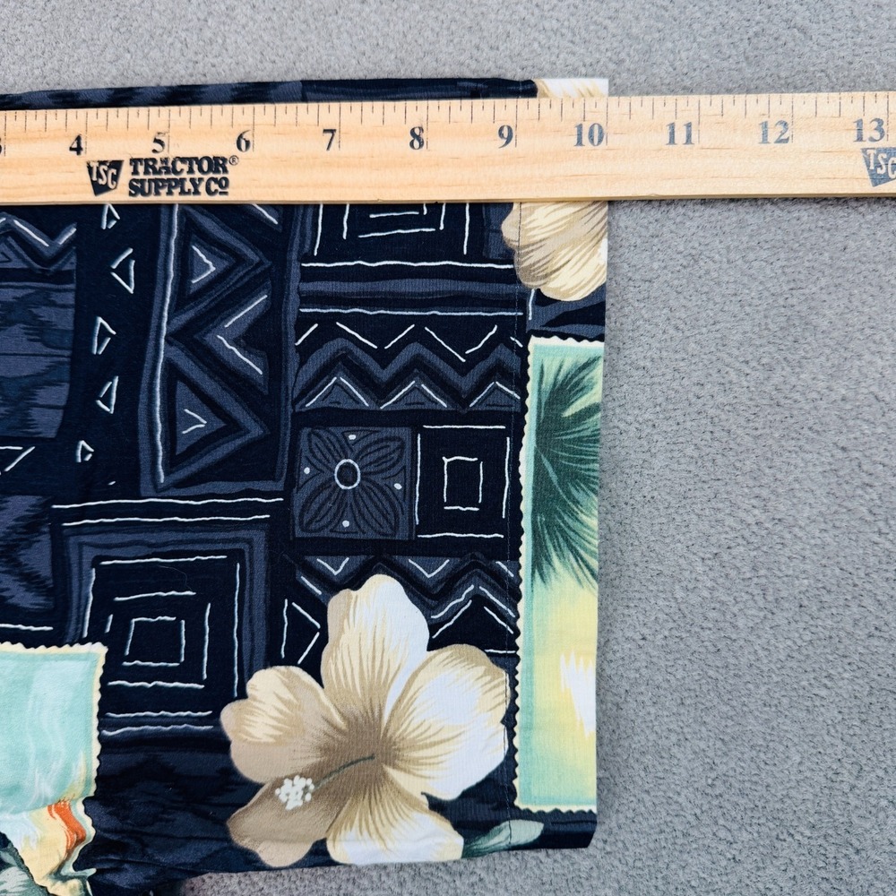 Vintage Pierre Cardin Mens Size Medium Hawaiian Camp Collar 100% Cotton Tropical - Picture 7 of 8